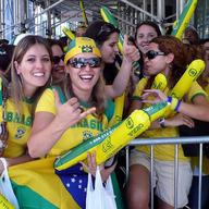 Revelers decked out at Brazilian Day 2008.
